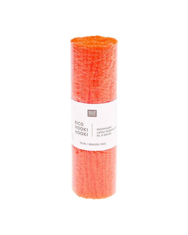 Rico Hooki Hooki Fil à nouer 13 cm - 200 pces (324/orange fluo)