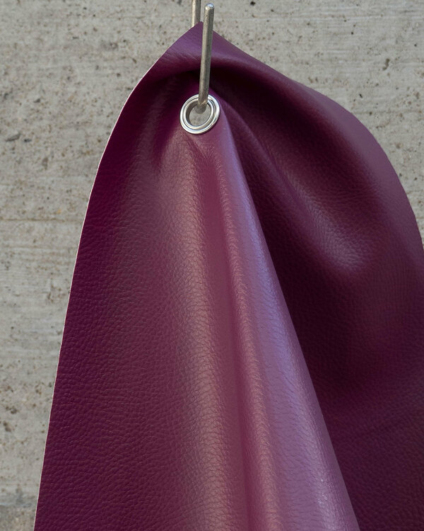 Tissu d'ameublement​/​décoration similicuir "Nappa Basic" (prune)