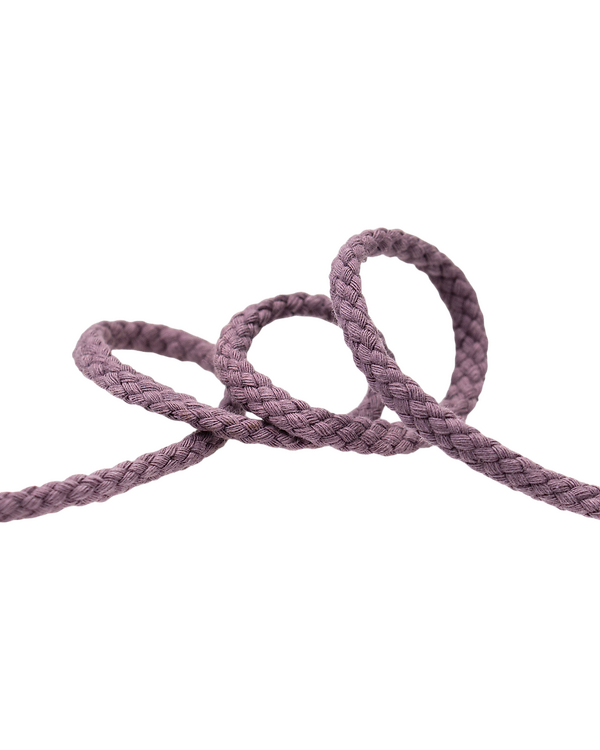 Cordon en coton Ø 4 mm - unité de 1 m (lilas grisé)