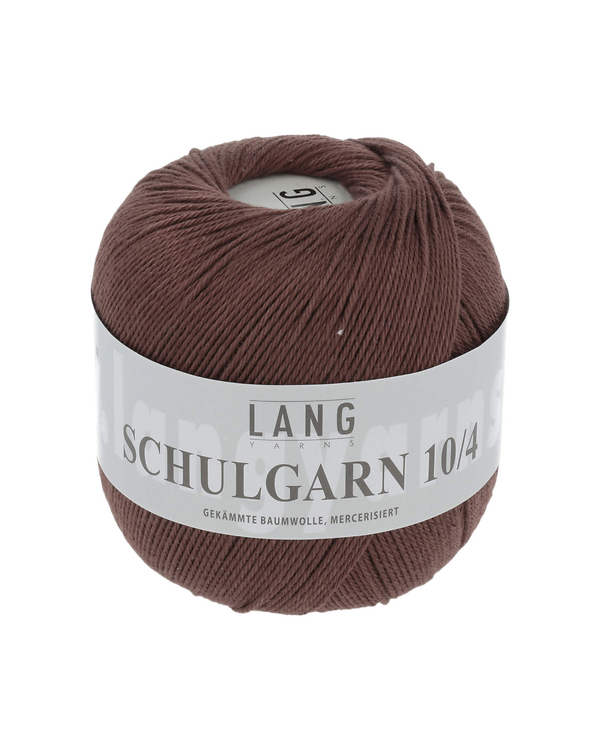 LANG Yarns SCHULGARN 10/4 – Coton classique (0095/marron)