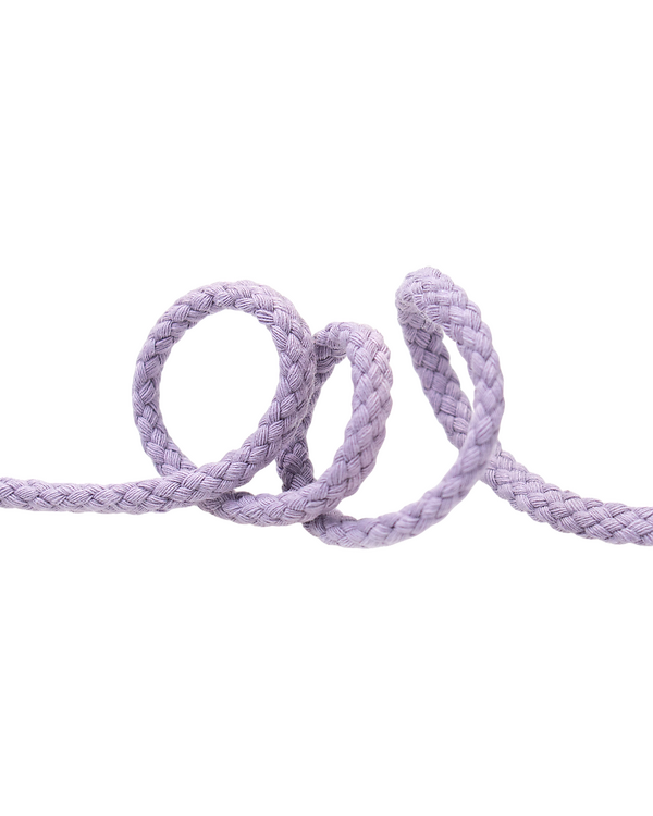 Cordon en coton Ø 4 mm - unité de 1 m (lilas)