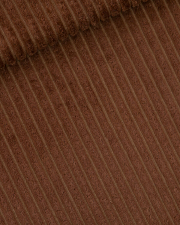 Velours côtelé à grosses côtes en coton "Wide Rib - rustic brown" (brun rouille) de See You at Six