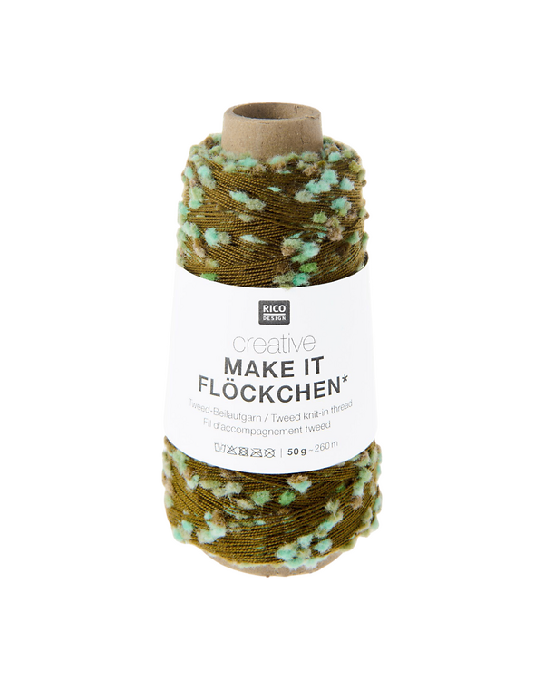 Fil d’accompagnement tweed - Rico Creative Make it Flöckchen (aqua)