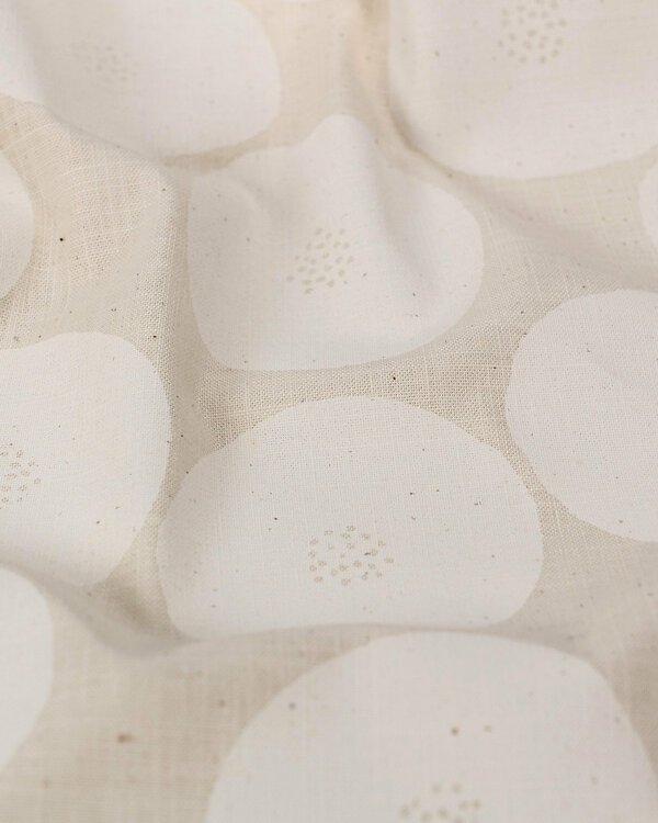 Canevas de coton "Muddy Works/pois" (hellbeige-offwhite) de KOKKA/Japon