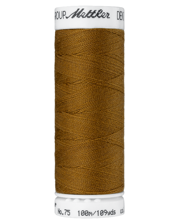 Mettler fil de couture et broderie "Denim Doc®" - bobine de 100 m (1479/ocher)