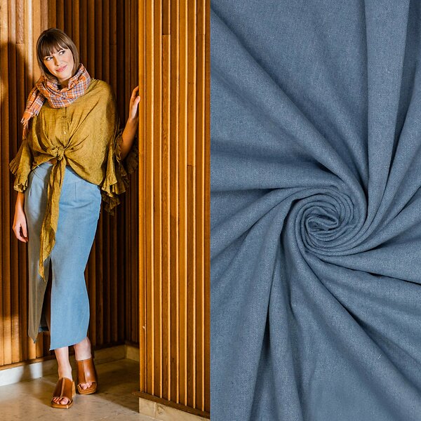 Jeansstoff Baumwolle - feste Qualität "Blue Denim" (blau)