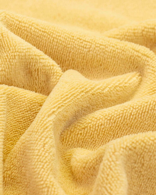 Tissu éponge bambou/coton - uni "Wellness" (jaune clair)