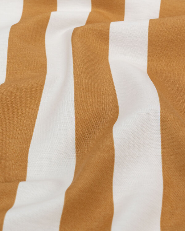 Canvas/bachette coton "Rayures bloc" (ochre/offwhite)