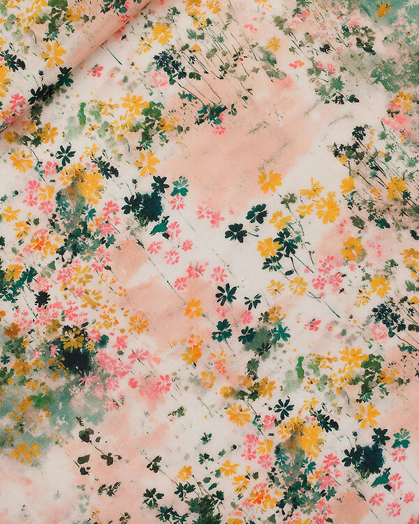 Double gaze coton "Garden Sky" (rose clair-multicolore) de See You at Six