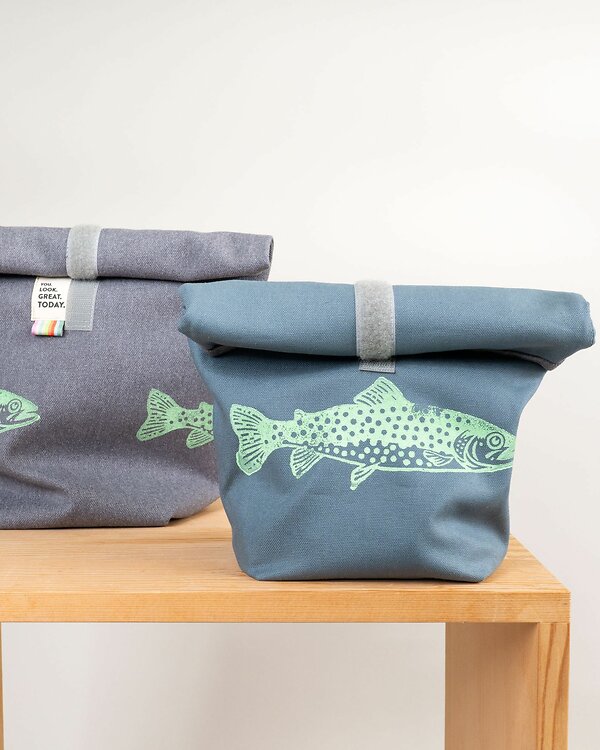 Set couture - Duo de sacs à lunch COMIDA "Poisson frais"