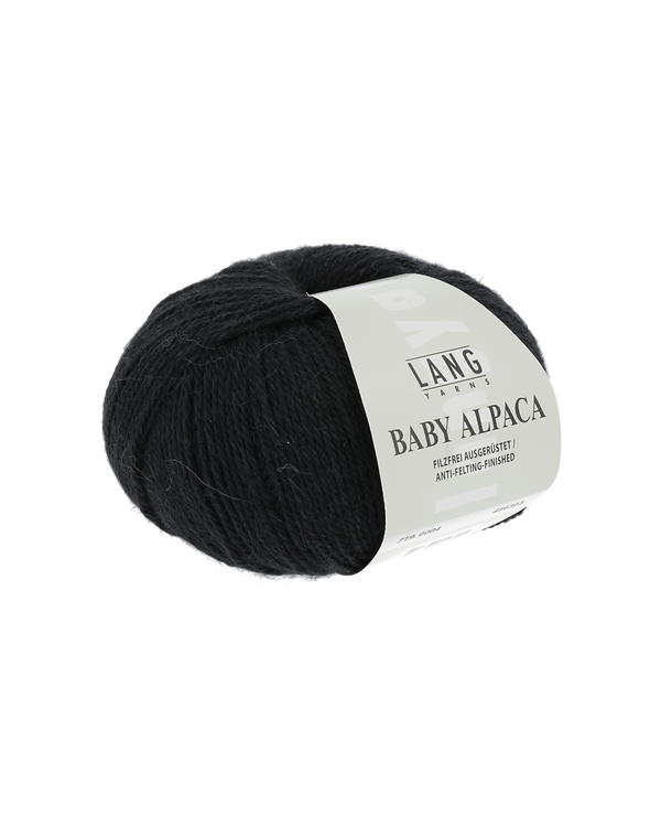LANG Yarns BABY ALPACA - laine d'alpaga (0004/noir)