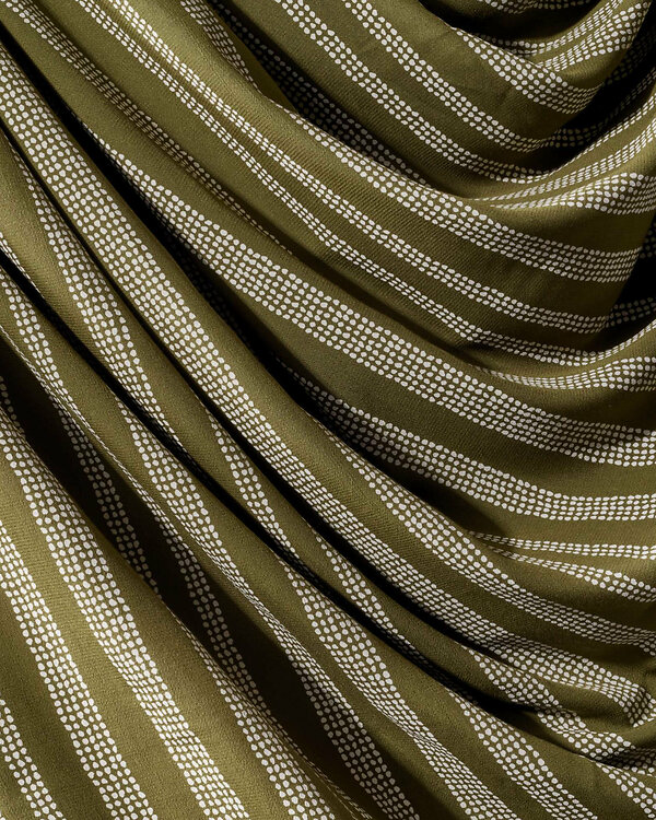 Viscose Ecovero "Gaïa - ivy green" (olive-écru) de ATELIER BRUNETTE