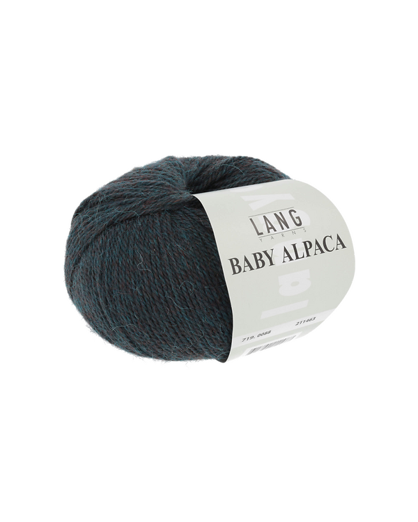 LANG Yarns BABY ALPACA - laine d'alpaga (0088/pétrole mélange)