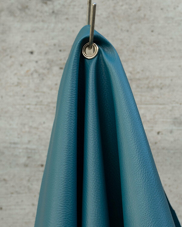 Tissu d'ameublement​/​décoration similicuir "Nappa Basic" (pétrole foncé)