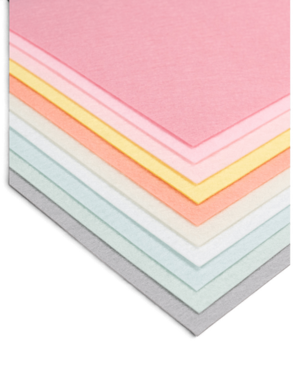 Feutrine 1 mm "Pastel" – 10 feuilles A4 assorties de RICO DESIGN