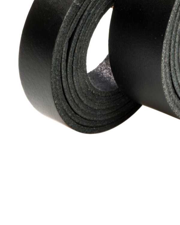 Lederriemen "Basic" - 19/28 mm (schwarz)