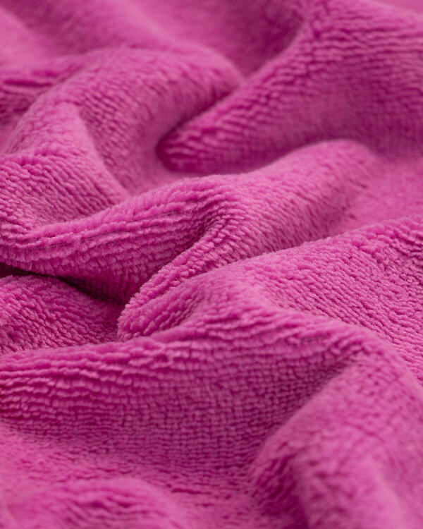 Tissu éponge bambou/coton - uni "Wellness" (fuchsia)