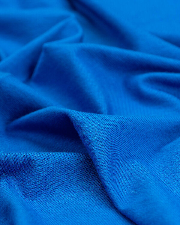 Jersey de viscose - uni "Haya" (bleu gentiane)
