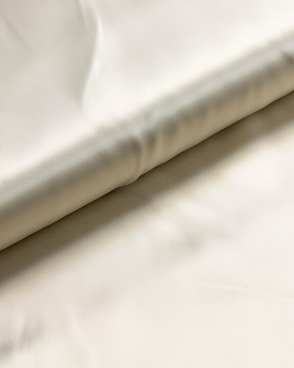 Tissu pour doublure viscose - uni satiné "Duchesse-Satin" (crème)