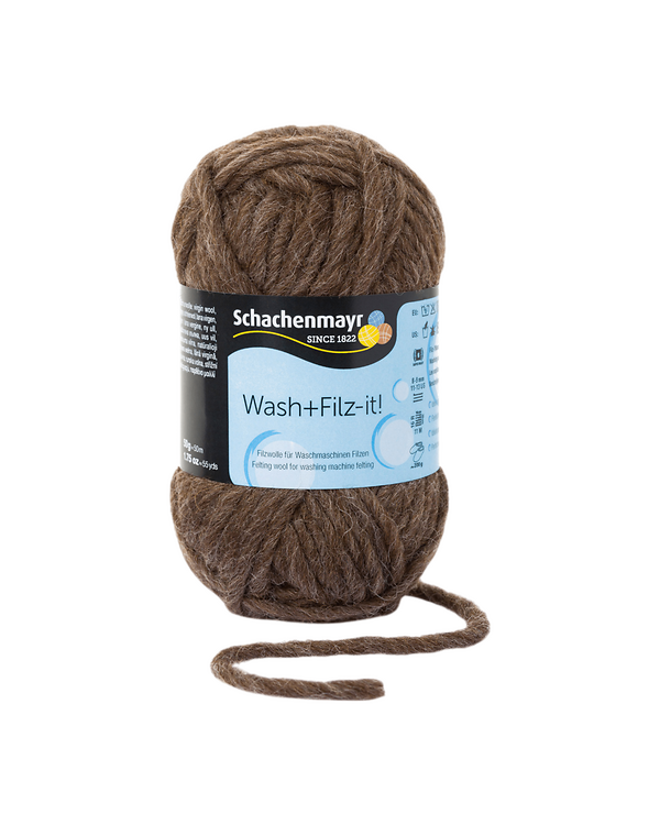 Laine à feutrer - "Wash+Filz-it!" (grizzly) de Schachenmayr