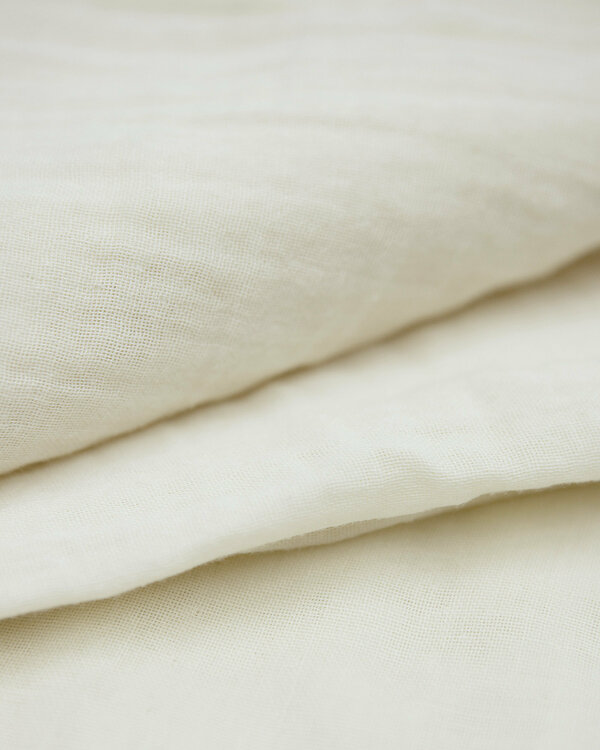 Double gaze coton bio "Mousseline - nature" (blanc cassé) de C. PAULI