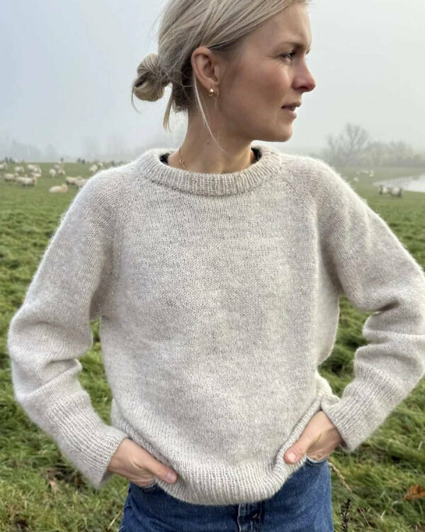 Modèle tricot pull "MONDAY Sweater" de PetiteKnit (français)