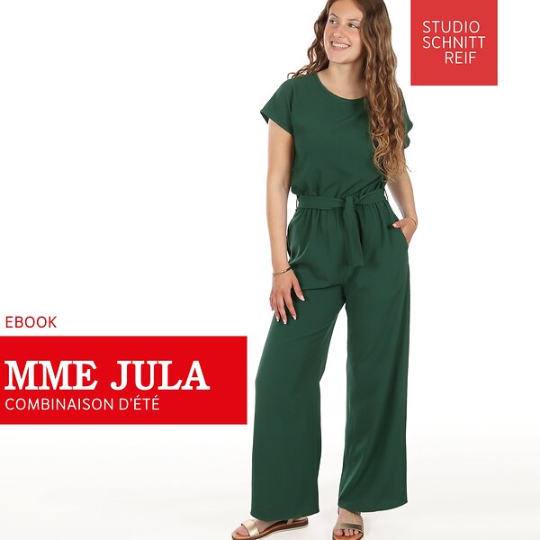 Tuto & patron PDF - jumpsuit "Frau Jula" (Gr. XS-XXL) de STUDIO SCHNITTREIF (en allemand)
