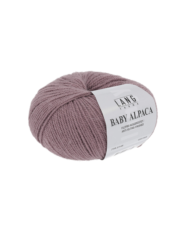 LANG Yarns BABY ALPACA - laine d'alpaga (0148/vieux rose foncé)