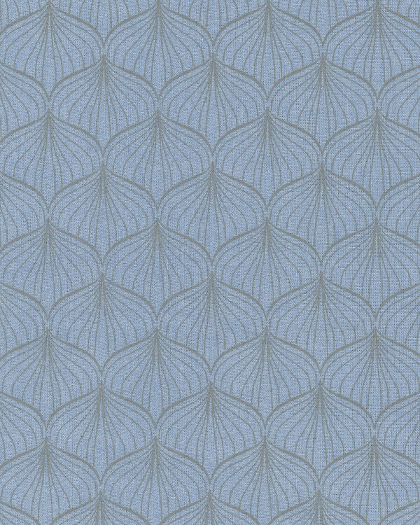 AU Maison - Toile cirée "Alli-Dusty Blue" (jean clair-taupe)