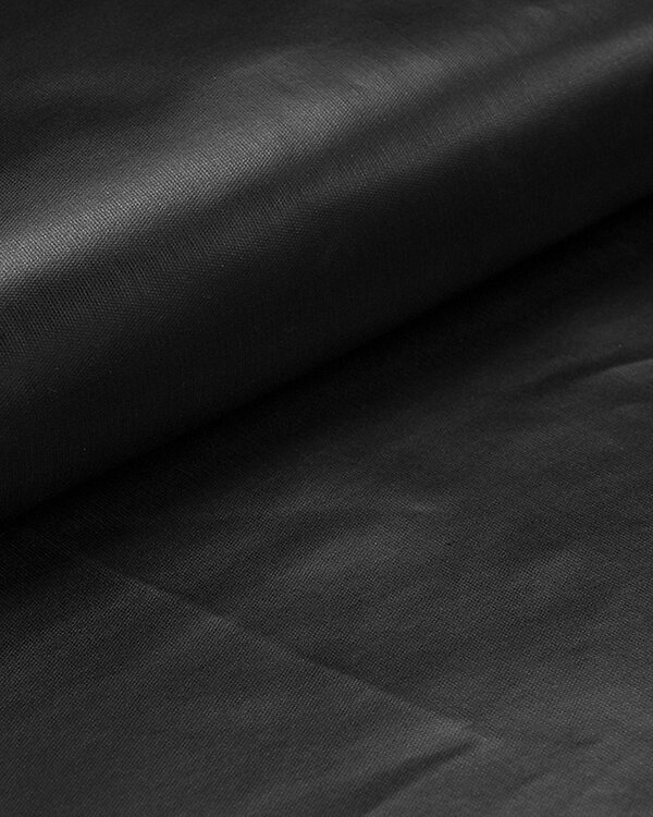 Heavy canevas coton enduit "Soft Touch" (noir)