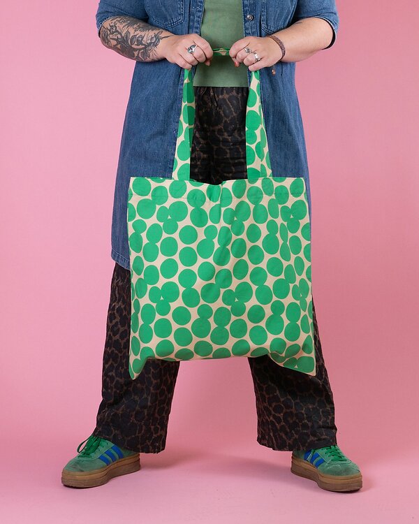 Set couture - Sac en toile EASY PEASY "Dots" en popeline